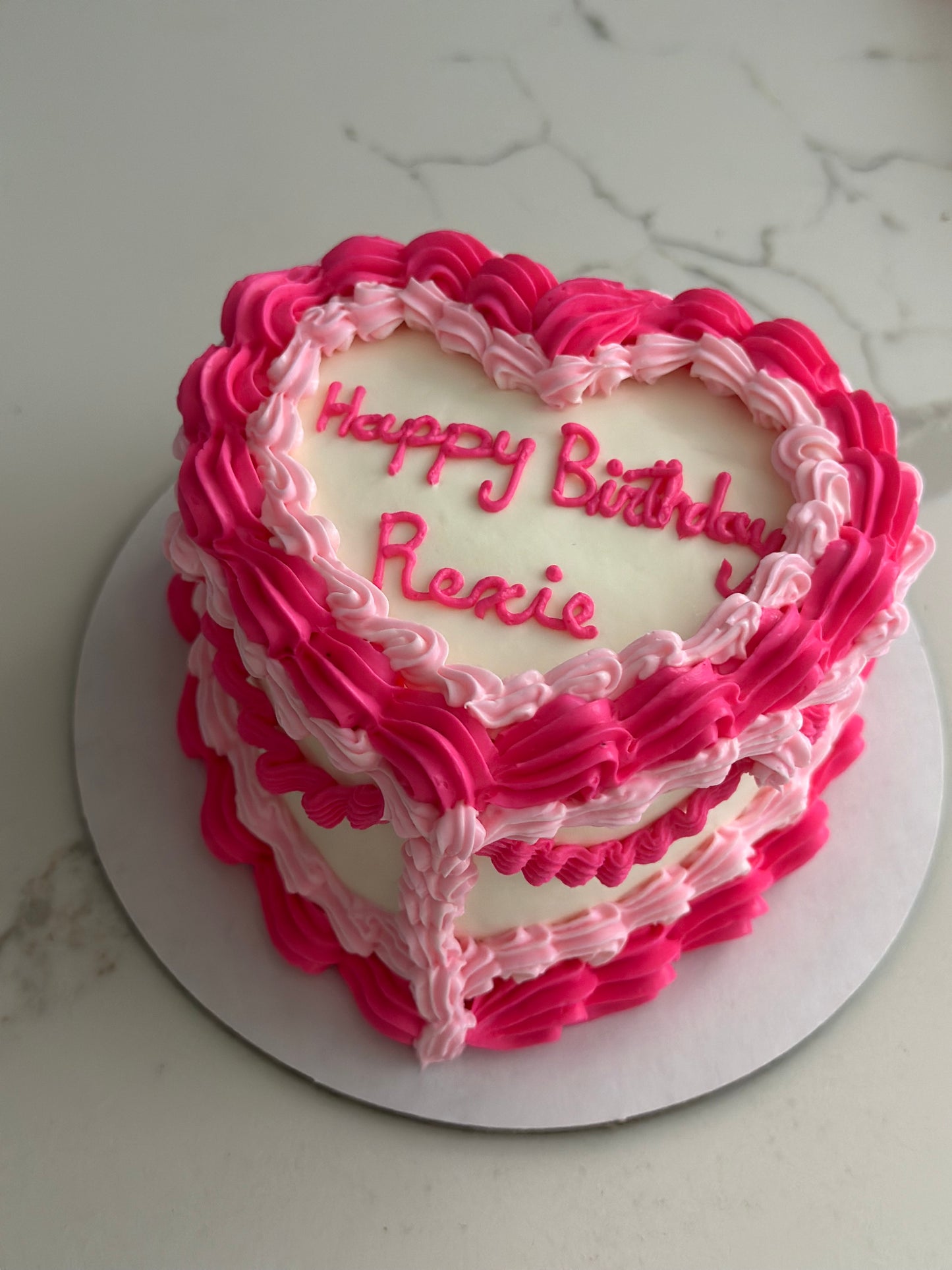 Custom Heart Shape Cake
