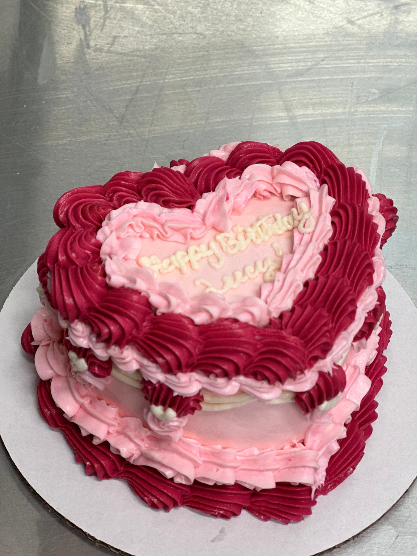 Custom Heart Shape Cake
