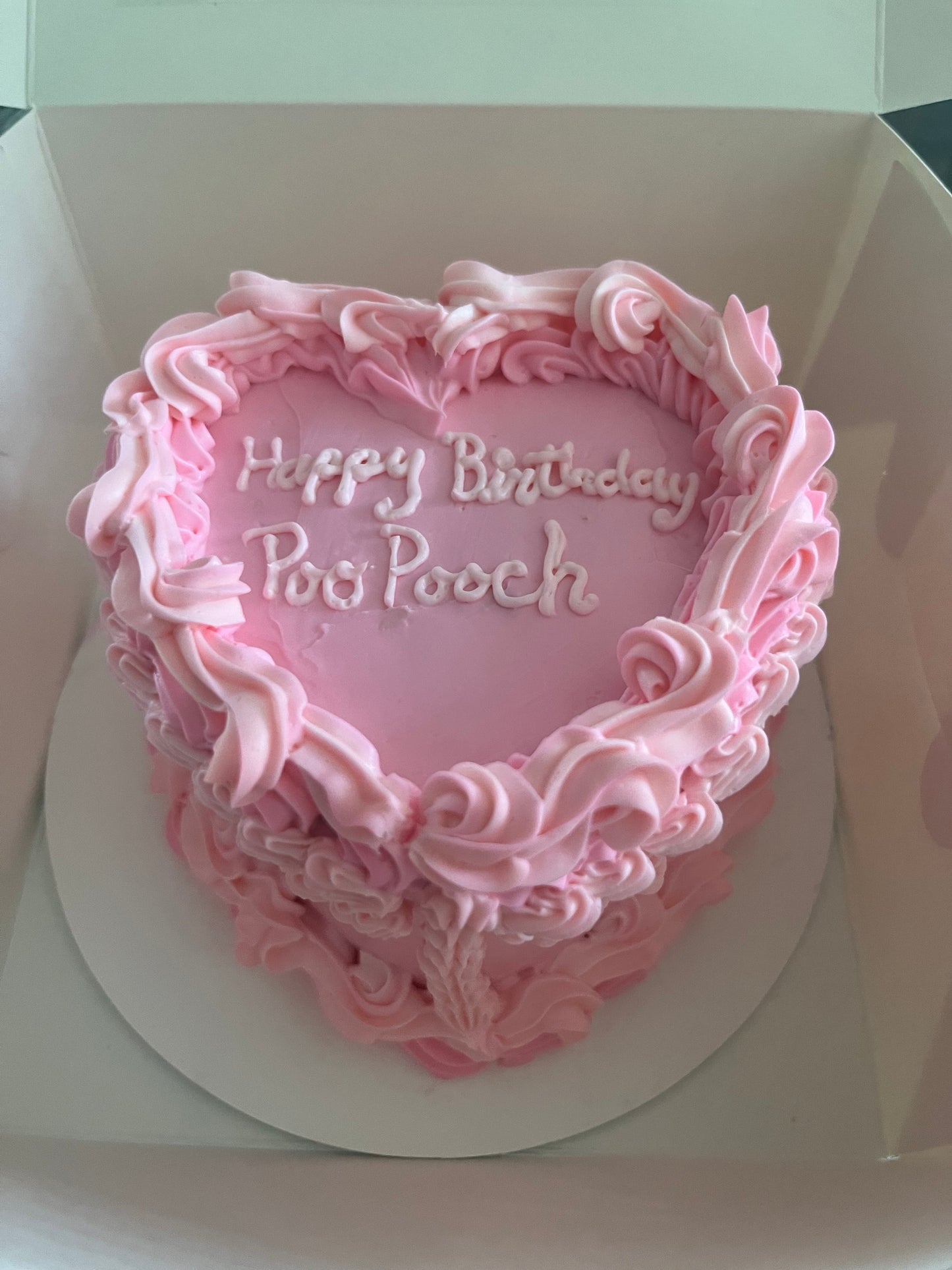 Custom Heart Shape Cake