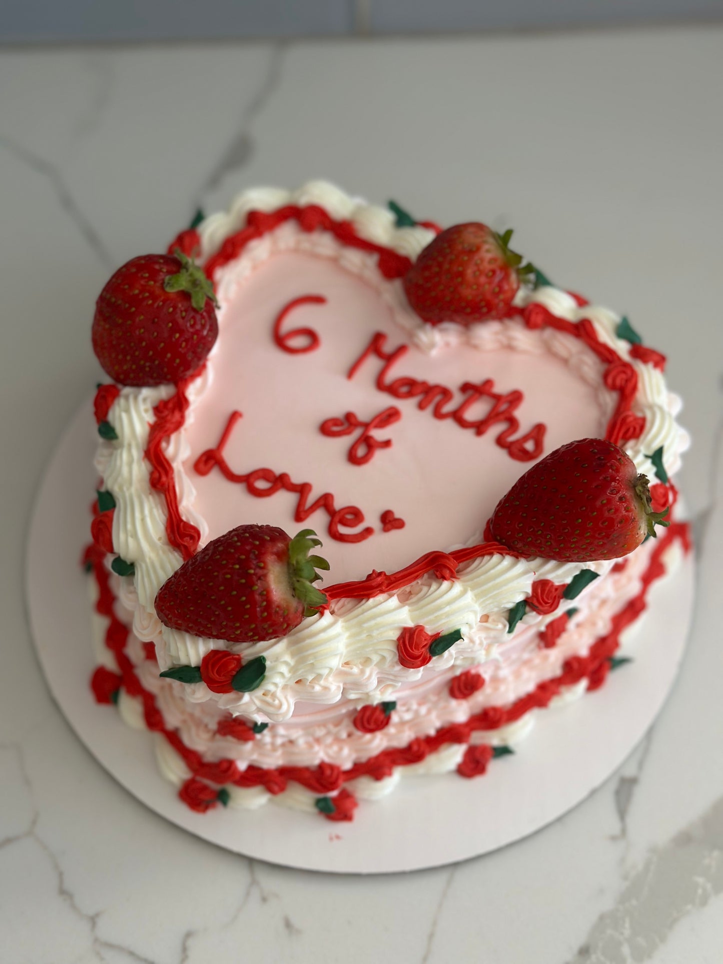 Custom Heart Shape Cake