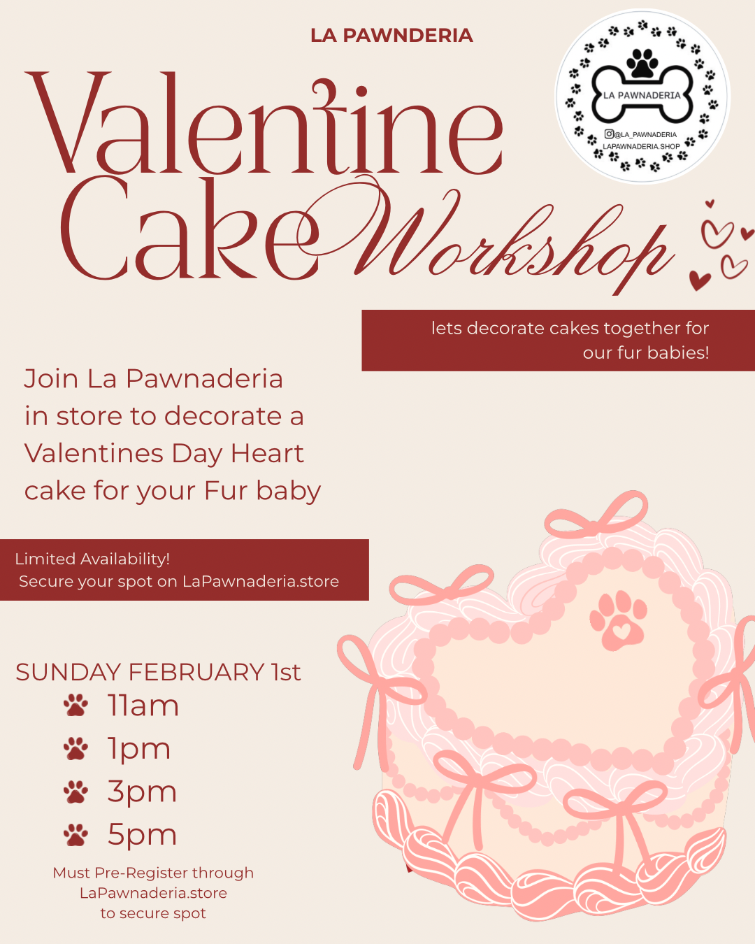 Valentine Cake Workshop