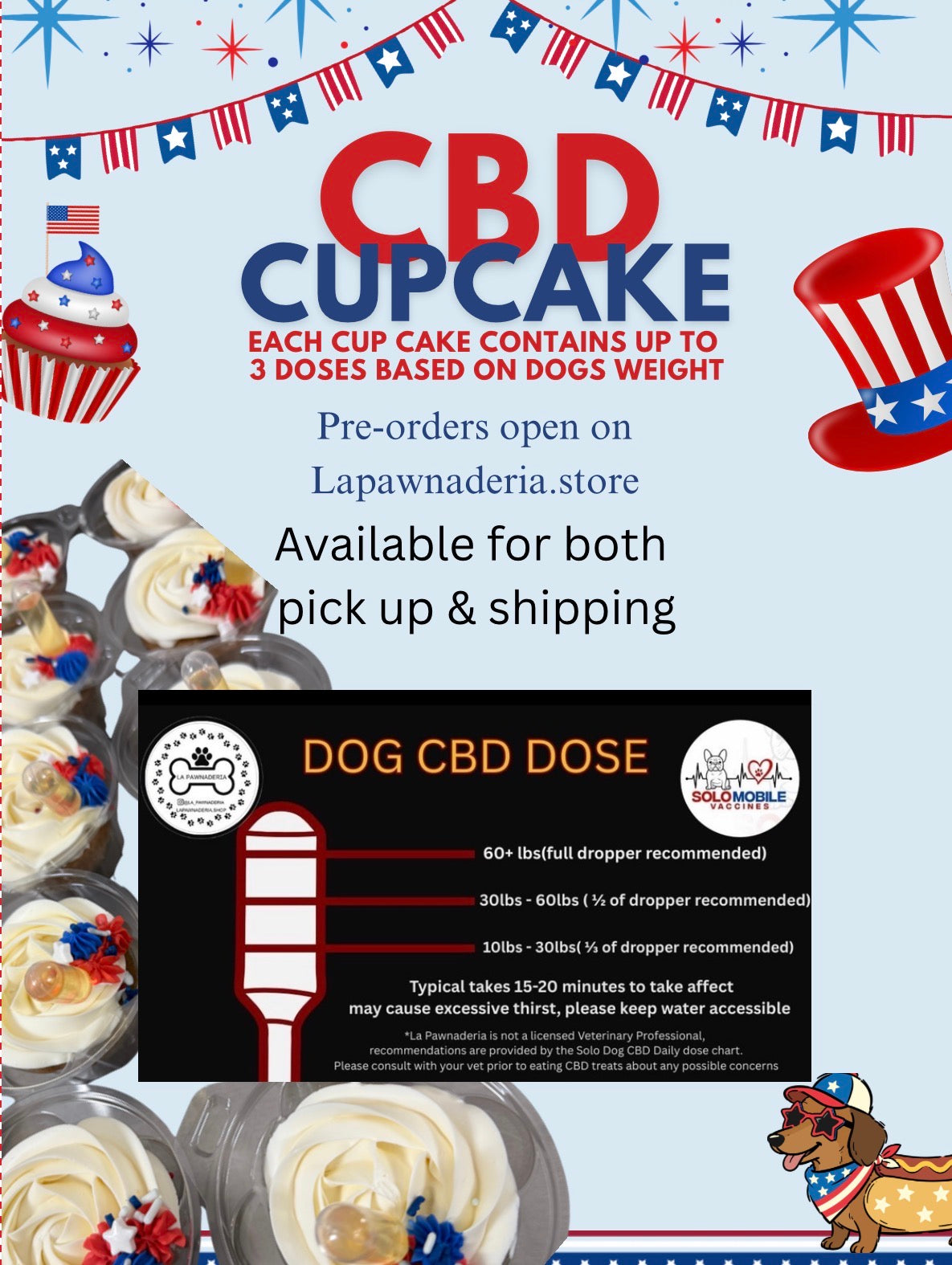 CBD cupcake