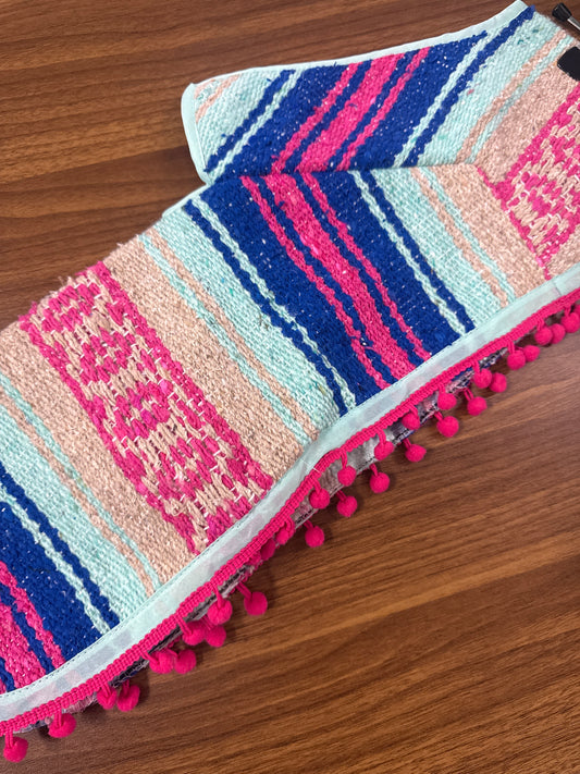 Sarape Baby Blue / Hot Pink