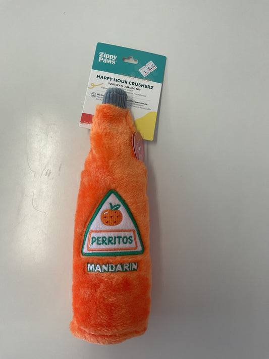 Perritos Mandarin Squeaky Plush Toy