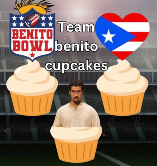 Team benito cupcakes 4 pack