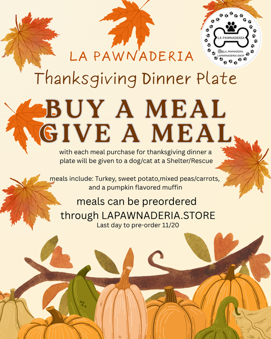 Buy 1 Give 1 Thanksgiving meal(picp up only)